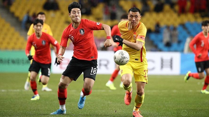 中国足球对韩国比赛